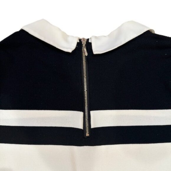 White House Black Market Mock Layer Striped Top - Picture 3 of 5